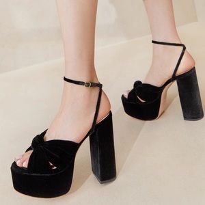 Loeffler Randall Roz Knot Black Platform